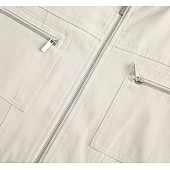 voordelige Casual Jassen-Heren Harrington-jas van 100% katoen, lichtgewicht, met ritssluiting, casual lente/herfstjas met opstaande kraag en borstzakken, zwart, marineblauw, ivoor