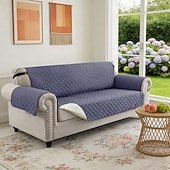 olcso Kanapé huzat-vízálló, megfordítható kanapéhuzat 3 párnára, háziállatbarát kanapéhuzat kutyáknak, mosható bútorvédő huzat csúszásgátló rugalmas pánttal