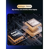 baratos Projetores-Projetor inteligente 4K com Android 13, projetor nativo para home theater com resolução 1080p e foco automático. &amp;Correção trapezoidal automática, Wi-Fi 6, Bluetooth 5.4, chip Amlogic T950S, projetor