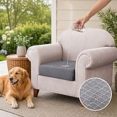 olcso Teraszpárna huzat-100%-ban vízálló kanapé terasz kültéri párnahuzatok 20*20 hüvelykes, illeszkedő, rugalmas kanapé ülőpárna huzatok, kanapéhuzatok bútorvédő