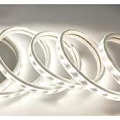 preiswerte Stecken Sie Lichtleisten ein-Hochleistungsfähige, wasserdichte LED-Streifen, 180 LEDs pro Meter, 220-V-EU-Stecker, warmweiß, weiß und neutralweiß, für Garten, Hochzeit, Urlaub, Pool, Party und als stimmungsvolle Dekorationsbeleuchtung.