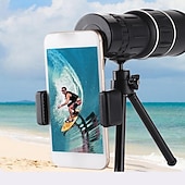 cheap Rangefinders &amp; Telescopes-16x52 High Power Monocular Telescope with Smartphone Adapter &amp; Tripod, HD Waterproof BAK4 Prism Monocular for Adults, Night Vision for Bird Watching, Hunting, Hiking, Concerts, Camping, Travel