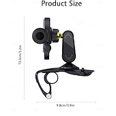 abordables Servicio de Vehículo-Soporte universal de 360° para teléfono móvil en el salpicadero de tu coche, con clip de resorte, brazo ajustable con abrazadera para teléfono móvil, soporte para smartphones de 4 a 7 pulgadas, sin