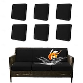 Недорогие Чехол для дивана-100% водонепроницаемые, не проливающиеся чехлы для уличных подушек, чехлы для диванов, эластичные чехлы для подушек садовых кресел, сменные чехлы для сидений, однотонные.