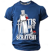  è solo un graffio divertente cavaliere medievale citazione sarcastica del film maglietta umorismo girocollo manica corta bordeaux regalo per appassionati di cinema abbigliamento di design