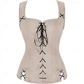 economico Cime-Retrò Vintage Medievale Rinascimento Corsetto Pirata Vichingo Elfico Costume Per donna Celtico Costumi da pirata Fantasia Halloween Carnevale Mascherata Casual Quotidiano LARP Fiera Rinascimentale
