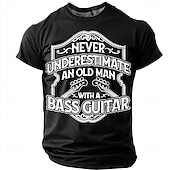  Voor heren Grappig jargon T-shirt Korte mouw T-shirt 3D-afdrukken Strakke ronde hals Overhemd Modieus Dagelijks Dagelijks Straat Rood Zomer Lente Kleding S M L XL XXL XXXL