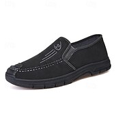 tanie Buty casual slip-on-Męskie granatowe, wsuwane, casualowe mokasyny, miękkie i wygodne, lekkie obuwie do noszenia na co dzień, w podróży, za kierownicą, do biura i na luźny, elegancki, codzienny styl