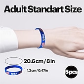 billige 2026 Verdensmesterskap i fotball-30-pakning med silikonarmbånd med verdensflagg, internasjonale gummiarmbånd i bulk til sportsbegivenheter, fotballkamper, festgaver, skolebelønninger, vanntett, voksenstørrelse