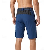 お買い得  メンズショートパンツ・タイツ・パンツ-Arsuxeo 男性用 純色 サイクリング ロード ショーツ サイクリングパンツ MTBショーツ バイク ショートパンツ バギーショーツ フォームフィット スポーツ 通気性 速乾性 フロントファスナー 反射性トリム ブラック アーミーグリーン 衣類 サイクルウェア