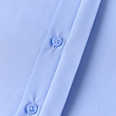 baratos camisas masculinas não de ferro-Homens Camisa Social Saia Camisa não de ferro Tecido Diário O negócio Amarelo Claro Azul Claro Preto Branco Manga Longa colarinho do vovô Todas as Estações Roupa