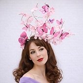 economico Fascinatori &amp; Cappelli-Elegante Derby Copricapo affascinante Gentildonna Costume Per donna Carnevale Feste Derby Ricevimento di matrimonio Adulti Fascinator Primavera &amp; Estate