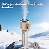 cheap Handheld Fans-Handheld Fan, Portable Mini Cooling Fan with 3S Rapid Cooling Technology, Ice-Cold Personal Fan USB Rechargeable, Foldable Small Fan for Hot Summer, Travel, Commuting, Outdoor Activities