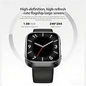 economico Smartwatch-Smartwatch per uomo e donna con 2 cinturini, fitness tracker con monitoraggio del sonno, quadrante personalizzabile, schermo touch da 1,88", tracker di attività impermeabile IP68 per telefoni Android