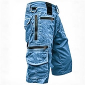 abordables Exterior-Hombre Pantalones tipo cargo Pantalón Corto Cargo Pantalón corto Pantalones cortos casuales Multi bolsillo Bolsillo con solapa Plano Comodidad Transpirable Medio corto Casual Exterior Vacaciones