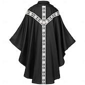 billiga Kappor och Kappor-Medeltida kostymer Renässans Kappa Präst Maskeradkläder Unisex Religiöst Halloween Karnival Renässansmässan LARP Vuxna Kappa