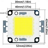 cheap LED Accessories-1PC DIY 100W  9000-10000LM  Naturally White 4000-4500K  Light Integrated LED Module (DC33-35V 2.8A) Street Lamp for Projecting Light  Gold Wire Welding of Copper Bracket