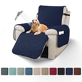 billige Reclinerdeksel-Vanntett sofatrekk for kjæledyr, lenestoltrekk til kjæledyr, sklisikkert sofatrekk, slitesterkt, vaskbart møbeltrekk for hunder og katter, alle årstider