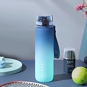 cheap Water Bottles-650ML Large Capacity Sports Water Bottle Leak Proof Colorful Plastic Cup Drinking Outdoor Travel Portable Gym Fitness Jugs Durable PC Material for Cycling, Running &amp; Fitness
