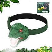 cheap Head Lights-Headlamp, Dinosaur LED Rechargeable Headlamp for Flashlight Outdoor Camping Essentials Gear, Dinosaur Toys Headlight for Boys Girls/Adults, Ideal Gift Toys for Birthday Rave Party