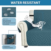 Недорогие Чехол для дивана-Водонепроницаемый чехол для дивана, нескользящий, эластичный жаккардовый, подходит для домашних животных, защищает от пятен, подходит для собак и кошек.