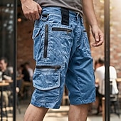 abordables Exterior-Hombre Pantalones tipo cargo Pantalón Corto Cargo Pantalón corto Pantalones cortos casuales Multi bolsillo Bolsillo con solapa Plano Comodidad Transpirable Medio corto Casual Exterior Vacaciones