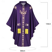billiga Kappor och Kappor-Medeltida kostymer Renässans Kappa Präst Maskeradkläder Unisex Religiöst Halloween Karnival Renässansmässan LARP Vuxna Kappa