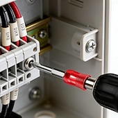 baratos Ferramentas de medição e medição-Conjunto de 3 pontas de chave de fenda magnéticas com ponta Phillips PH2 e anel magnético para fixação de parafusos, encaixe hexagonal de 1/4", pontas de extensão longa para furadeira, trabalhos em