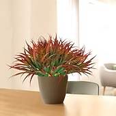 cheap Artificial Flower-10Pcs UV-Resistant Artificial Agave Plants, Vibrant Multi-Color Tall Fake Grass for Indoor/Outdoor Home Decor, All-Season Durable Plastic Greenery, Suitable for Garden, Office, Patio, Hanging Planter