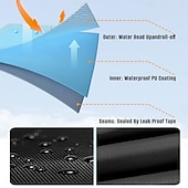 זול כיסויים לרהיטי פטיו-כיסויי כיסא פטיו עם ביצת רוכסן, כיסויי כיסא נדנדה מנצרים עם ביצת קש, כיסוי כיסא חיצוני עמיד למים ועמיד בפני מזג אוויר, כיסוי כיסא תלייה עמיד לרוח, שחור, חבילה אחת