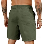 voordelige Casual korte broek-Voor heren Korte broek Casual korte broek Atletische korte broek Zak Elastische taille Effen Comfort Sneldrogend Knielengte Buiten Vakantie Modieus Streetwear blauw Zwart Inelastisch