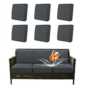 Недорогие Чехол для дивана-100% водонепроницаемые, не проливающиеся чехлы для уличных подушек, чехлы для диванов, эластичные чехлы для подушек садовых кресел, сменные чехлы для сидений, однотонные.