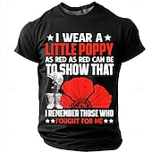 abordables Camisetas Patrióticas 250-Día de los Caídos Hombre Argot divertido Camiseta Manga Corta Camiseta Impresión 3D Cuello Barco Camisa Moda Diario Diario Calle Azul Piscina Rojo Verano Primavera Ropa S M L XL XXL XXXL