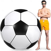 cheap World Soccer Match 2026-60 Inch Inflatable Beach Soccer Ball Jumbo Football Swimming Pool 2026 World Soccer Cup Party Decoration for Water Sports Games Party Supplies Family Gathering