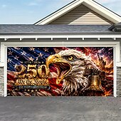 levne 250. výročí-Kryt garážových vrat k 250. výročí USA, vlastenecká dekorace ke Dni nezávislosti, ideální pro venkovní oslavy a sváteční dekorace.