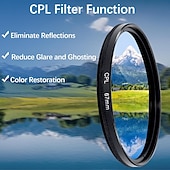 levne Domácí vylepšení-Sada filtrů 52mm s nacvakávacím filtrem pro fotoaparát s CPL, kruhový polarizační filtr, kompatibilní s většinou mobilních telefonů, obsahuje pouzdro a klip. &amp;čisticí hadřík