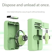 economico Cavetti per cellulari-Confezione da 2 cavi di ricarica retrattili 3 in 1 con supporto per telefono, cavo di ricarica multi USB per iPhone, tipo C, micro USB, colori macaron, cavo di ricarica da viaggio portatile