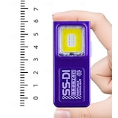 お買い得  懐中電灯-ミニCOB LED懐中電灯、USB-C充電式、クリップマグネット付きポータブル作業灯、EDCキャンプウォーキングポケットランプ、緊急キャンプホーム用