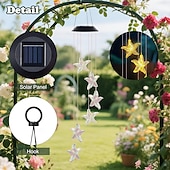 abordables Luces de paisaje-2 luces solares impermeables para exteriores con forma de estrella de mar, ideales para jardines, patios, porches y balcones. Iluminación LED ambiental decorativa para exteriores. &amp;regalo de