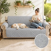 baratos Capa de Sofá-Tapete impermeável antiderrapante para sofá de animais de estimação, cor sólida, capa protetora de sofá de peça única, durável e antimanchas, capa para móveis para cães e gatos, para uso em todas as