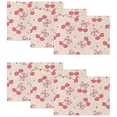 Χαμηλού Κόστους Placemats &amp; Coasters &amp; Trivets-Σουπλά από πολυεστέρα με μοτίβο πεταλούδας και κόμπο, πλενόμενο αντιολισθητικό τραπεζομάντιλο για τραπεζαρία, ανθεκτικό κάλυμμα τραπεζιού κουζίνας ανθεκτικό στη θερμότητα, μοντέρνα διακόσμηση σπιτιού,