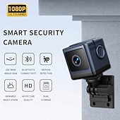 voordelige IP-netwerkcamera's voor binnen-Mini wifi-beveiligingscamera, kleine draadloze verborgen camera voor huisbeveiliging, 1080p HD-babyfoon met nachtzicht &amp;Bewegingsdetectie, draagbare minicamera met app-bediening voor baby- en