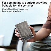 billige Vifter-Bærbar midjevifte med LED-skjerm, håndfri, bærbar vifte med klips, oppladbar batteridrevet nakkevifte for utendørsarbeid, camping, fotturer, personlig vifte med 199 hastigheter og sterk luftstrøm.