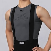 voordelige Heren Shorts, Panty's &amp; Broeken-Voor heren Wielrenvest Effen kleur Mouwloos Fietsen Ves / Mouwloos met 3 achterzakken Sneldrogend Zacht Comfortabel Vochtregelerend Sport Zwart Wit Grijs Kleding