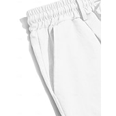 billige Ferie-Herre Shorts Lin Shorts Sommershorts Strandshorts Snorer Lomme Elastisk midje Ensfarget Komfort Pustende Kort Avslappet Daglig Strand Ferie Mote Svart Hvit Uelastisk