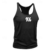 baratos Treningsskjorter uten armer-Men's Tank Top Vest Undershirt Sleeveless Shirt Sleeveless Crew Neck V Neck Scoop Neck Summer Plain Fashion Sporty Classic Quick Dry Casual Gym Street Black White Yellow Top Tee for Men