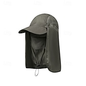 voordelige verwarming en koeling-Heren outdoor zonnehoed met nekflap, zomerse UV-beschermende visserspet, ademend lichtgewicht gezichtsscherm voor wandelen, kamperen en vissen &amp;buitenactiviteiten