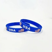 billige 2026 Verdensmesterskap i fotball-30-pakning med silikonarmbånd med verdensflagg, internasjonale gummiarmbånd i bulk til sportsbegivenheter, fotballkamper, festgaver, skolebelønninger, vanntett, voksenstørrelse