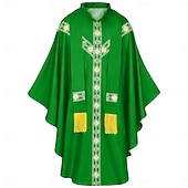billiga Kappor och Kappor-Medeltida kostymer Renässans Kappa Präst Maskeradkläder Unisex Religiöst Halloween Karnival Renässansmässan LARP Vuxna Kappa