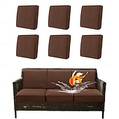 Недорогие Чехол для дивана-100% водонепроницаемые, не проливающиеся чехлы для уличных подушек, чехлы для диванов, эластичные чехлы для подушек садовых кресел, сменные чехлы для сидений, однотонные.